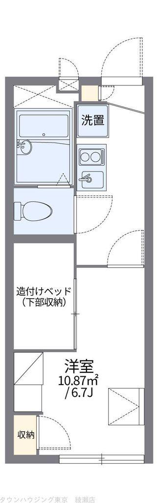 レオパレスイーストピア(1K/1階)の間取り写真