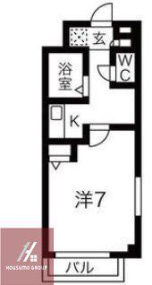 レクシア京橋TRES(1K/2階)の間取り写真
