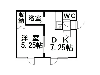 メゾン294(1DK/1階)の間取り写真