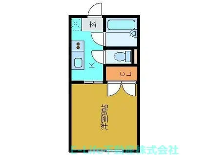 サンライズ帯山(1K/2階)の間取り写真