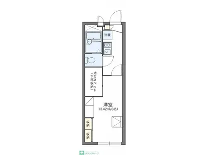 レオパレスソレイユ(1K/1階)の間取り写真