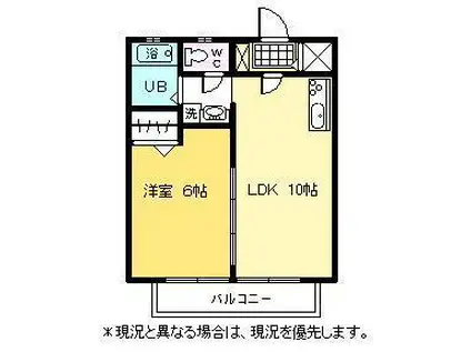 アネックス鳳陽 A(1LDK/1階)の間取り写真