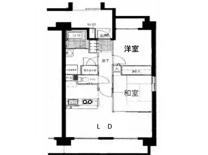 タモックス中央(2LDK/8階)の間取り写真