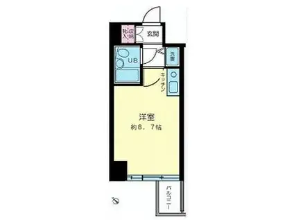 藤和シティコープ早稲田(ワンルーム/5階)の間取り写真