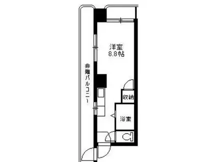 ステップイン金満(ワンルーム/5階)の間取り写真