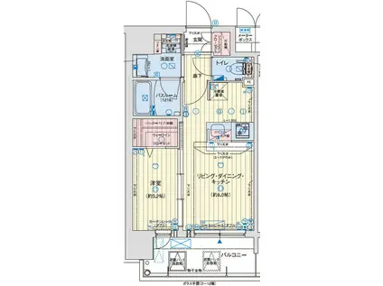 レオンコンフォート都島II(1LDK/4階)の間取り写真