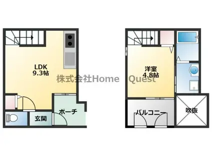 ガルサ ブランカ(1LDK/1階)の間取り写真