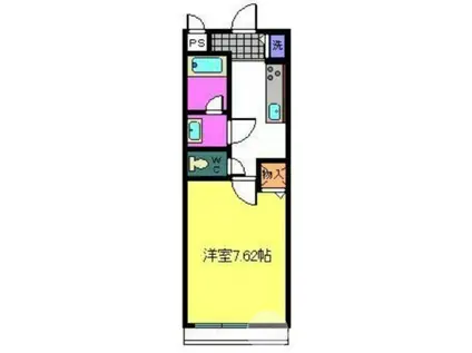 ル・ソワール金岡(1K/1階)の間取り写真