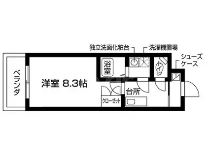 ACCO STAGE1(1K/3階)の間取り写真