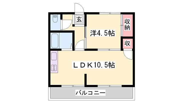 サバイブ(1LDK/2階)の間取り写真