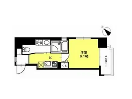 プレスタイル博多サウス(1K/10階)の間取り写真