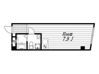 SOHO可TRIAS.Kトリアスケー(ワンルーム/3階)の間取り写真