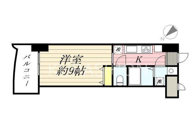 ロイヤル博多駅前(1K/10階)の間取り写真