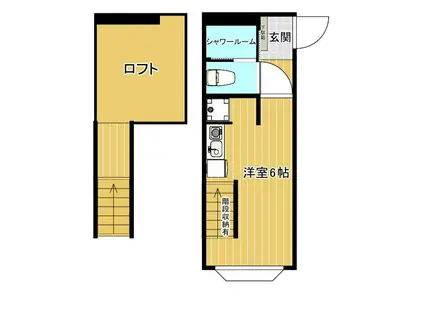コノハナ荘(1K/1階)の間取り写真