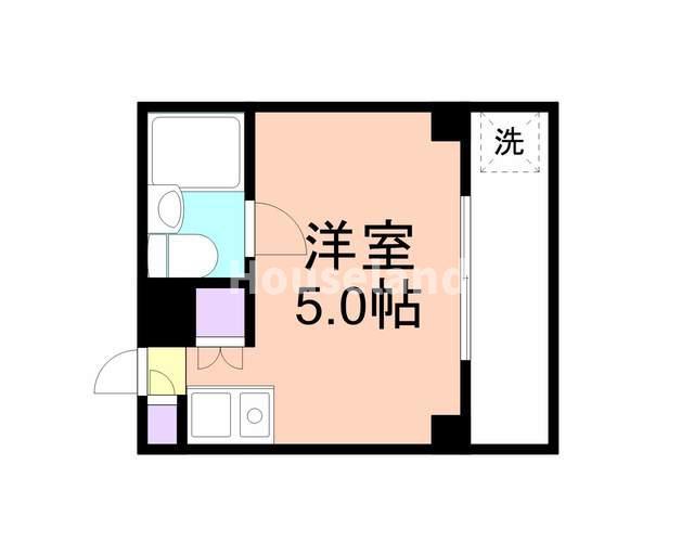 ジョイフル伝法橋(ワンルーム/4階)の間取り写真