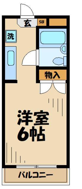 ラ・ジオン連光寺(1K/3階)の間取り写真