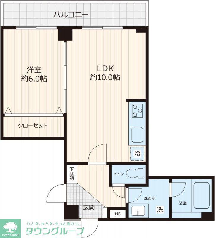 エトワール常盤台(1LDK/1階)の間取り写真