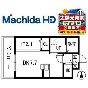 九間町シーエム・サンク(1DK/3階)の間取り写真