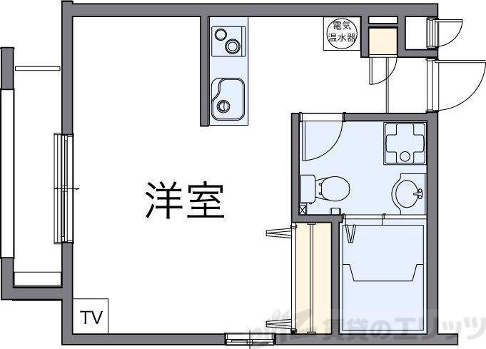 レオパレス別所新町LA1(1K/3階)の間取り写真