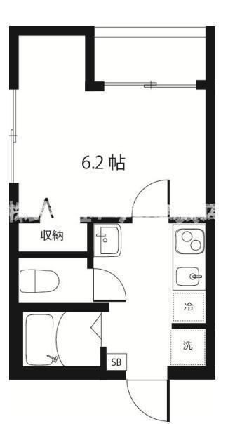 AVANTI市川(1K/3階)の間取り写真