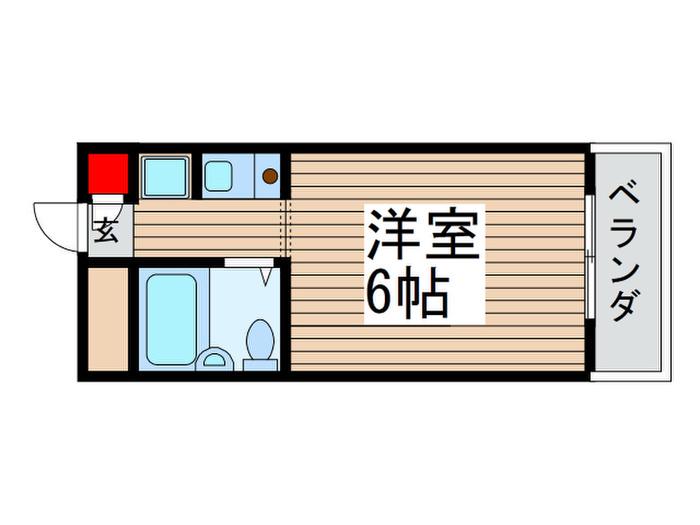 シルフィード柏(ワンルーム/5階)の間取り写真