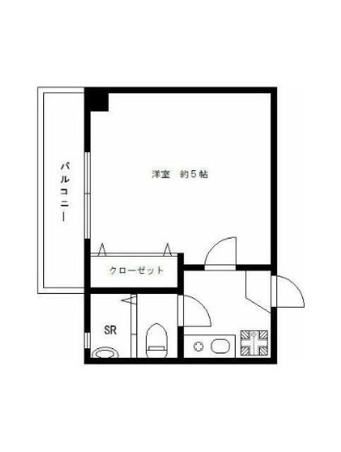 レイディアンス(1K/2階)の間取り写真