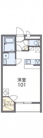 レオパレスコテナン阿見C(1K/2階)の間取り写真