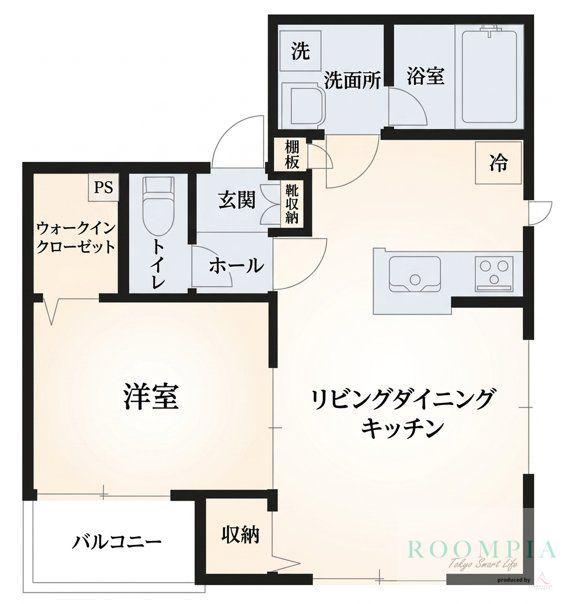CASA FLORESTA(1LDK/2階)の間取り写真