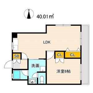MIYAKO(1LDK/2階)の間取り写真
