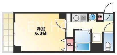 ルミエール備後町(1K/4階)の間取り写真