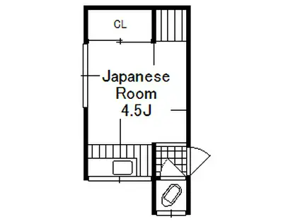 伊豆荘(ワンルーム/2階)の間取り写真