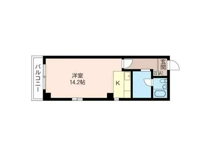 浜松町三電舎ビル(ワンルーム/7階)の間取り写真