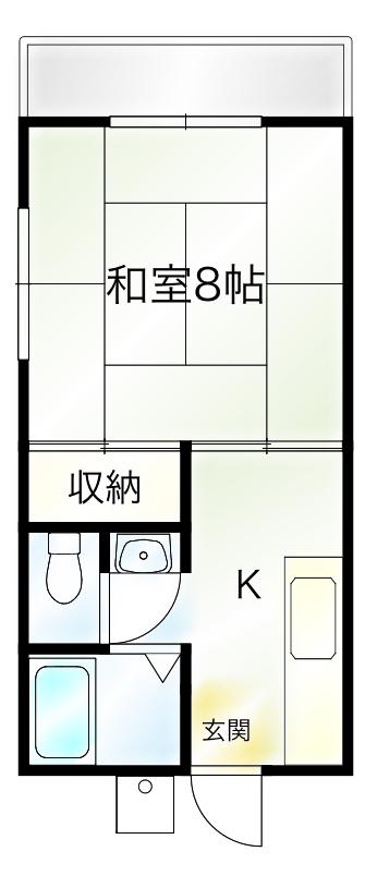 サンハイツ(1K/1階)の間取り写真