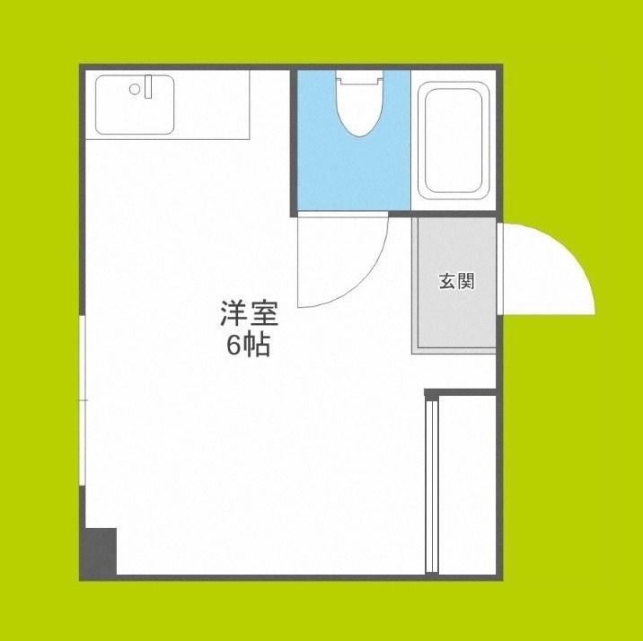 フェリーチェ新町(ワンルーム/5階)の間取り写真