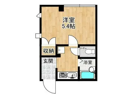 BIRDHOUSE(1K/1階)の間取り写真