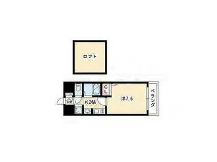 プレサンス名古屋駅前アクシス(1K/6階)の間取り写真