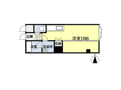 メイプル233(ワンルーム/3階)の間取り写真