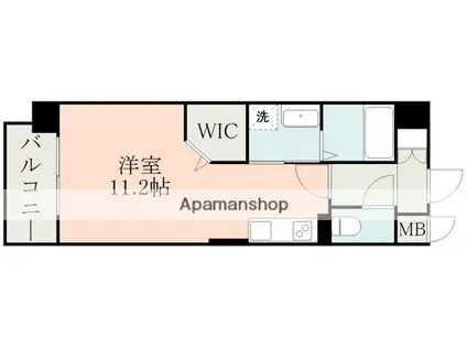 SPRINGCOURT近見(ワンルーム/3階)の間取り写真