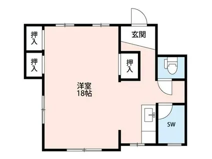 VINTAGE BASE(1K/1階)の間取り写真