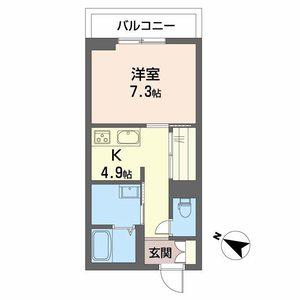 PARADISO本荘(1K/3階)の間取り写真