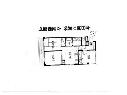 安藤ビル(3DK/2階)の間取り写真