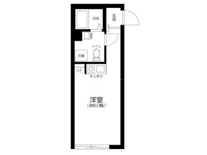 KMS COYO西日暮里(ワンルーム/1階)の間取り写真