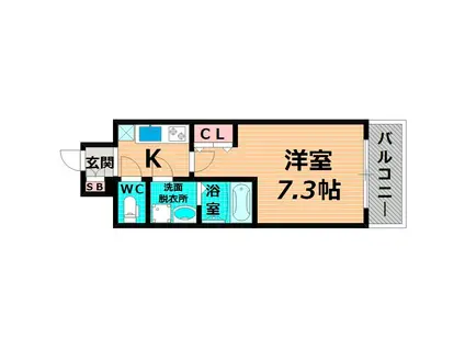 GROOVE今福鶴見(1K/10階)の間取り写真