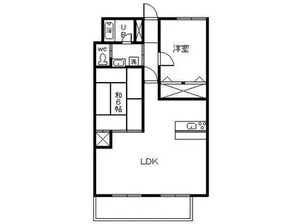 アートスペース(2LDK/3階)の間取り写真