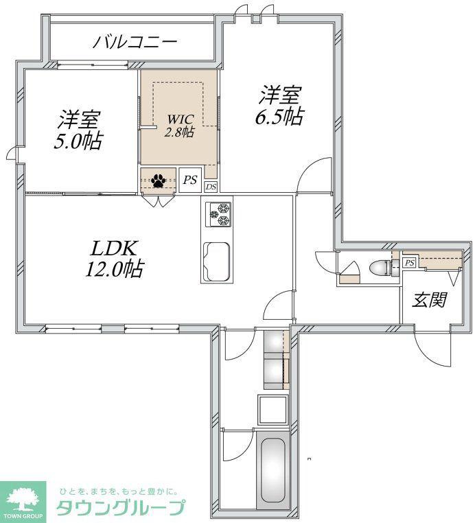 LS PLUS 豊玉中(2LDK/2階)の間取り写真