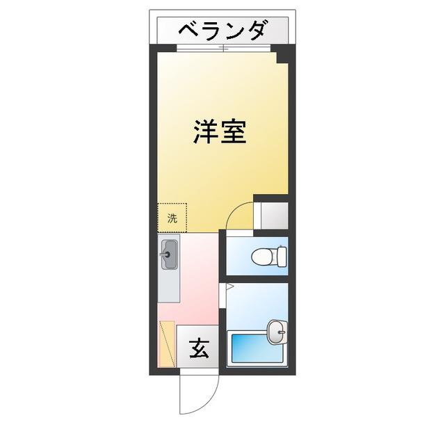ドミ・パルフェットII(ワンルーム/3階)の間取り写真