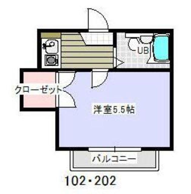 トラストハウス(1K/1階)の間取り写真