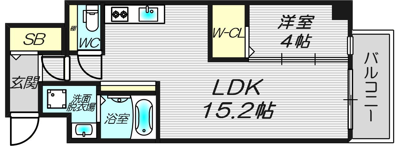 LEGALAND猫 MIYAKOJIMA(1LDK/2階)の間取り写真