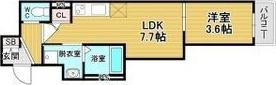 グランツ喜連(1LDK/3階)の間取り写真