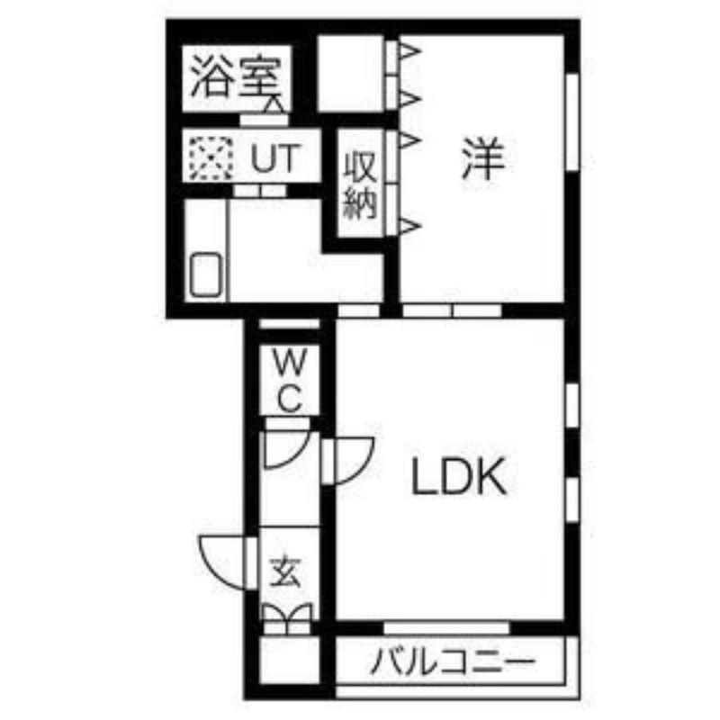 アヴァンツァーレ(1LDK/4階)の間取り写真